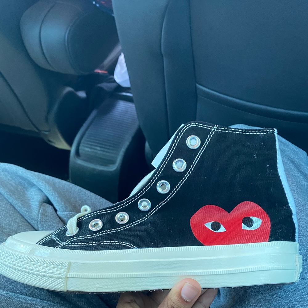 PLAY by Comme de Garçons Black Converse Chuck Taylor All-Star 70 Hi SELLING ASAP